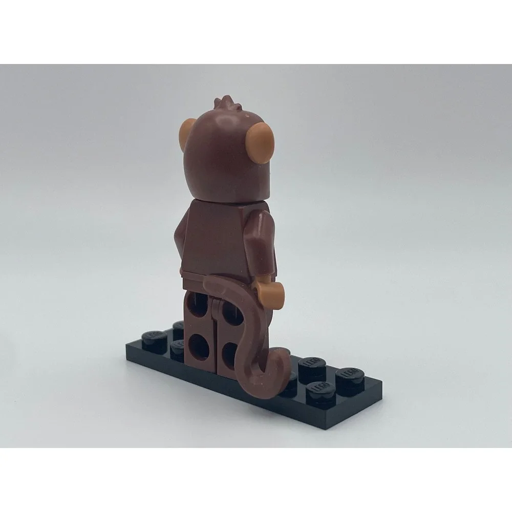 LEGO Series 7 Monkey Suit Guy Minifigure 8831 CMF Brown Animal Costume Figure